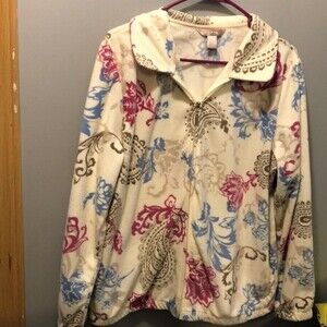 White stag full zip fleece size large 12/14 NWOT